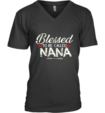 Blessed to be called Nana design Men's V-Neck Men's V-Neck / Black / S Men's V-Neck - HHHstores