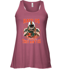 Miami Hurricanes Hate Us Cause They Ain'T Us T Shirt Women's Racerback Tank Women's Racerback Tank - HHHstores
