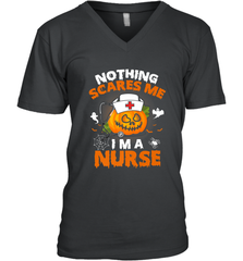 Nurse Halloween Gifts Nothing Scares Me I Am A Nurse Men's V-Neck Men's V-Neck - HHHstores
