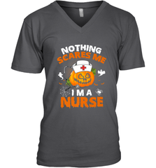 Nurse Halloween Gifts Nothing Scares Me I Am A Nurse Men's V-Neck Men's V-Neck - HHHstores
