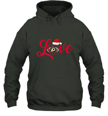 NFL Washington Redskins Logo Christmas Santa Hat Love Heart Football Team Hooded Sweatshirt Hooded Sweatshirt - HHHstores