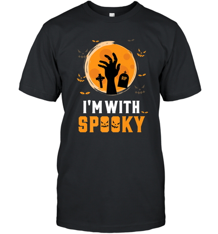 I'm With Spooky  Scary Halloween Costume Gift Men's T-Shirt Men's T-Shirt / Black / S Men's T-Shirt - HHHstores
