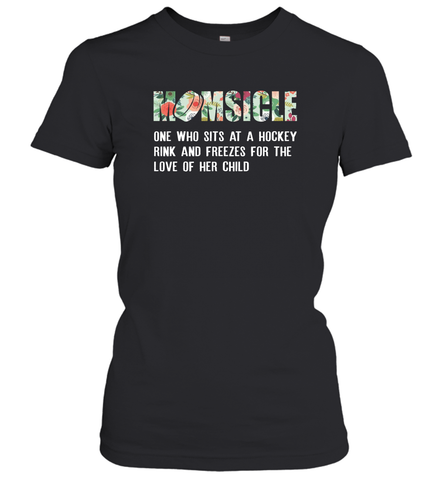 HOCKEY Momsicle Design Women's T-Shirt Women's T-Shirt / Black / XS Women's T-Shirt - HHHstores