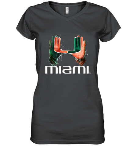 Miami Hurricanes Limited Edition T Shirt Women's V-Neck T-Shirt Women's V-Neck T-Shirt / Black / S Women's V-Neck T-Shirt - HHHstores