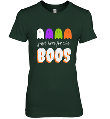 Just Here For The Boos Shirt Funny Halloween Drinking Women's Premium T-Shirt Women's Premium T-Shirt - HHHstores