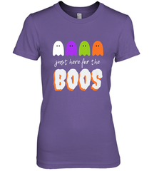 Just Here For The Boos Shirt Funny Halloween Drinking Women's Premium T-Shirt Women's Premium T-Shirt - HHHstores