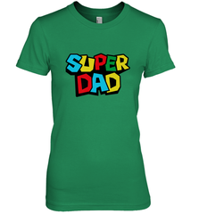 Super Dad like a Mario's classic bros vintage and classic Women's Premium T-Shirt Women's Premium T-Shirt - HHHstores