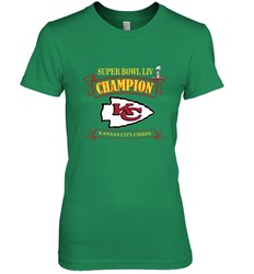 Kansas City Chiefs NFL Pro Line by Fanatics Super Bowl LIV Champions Women's Premium T-Shirt