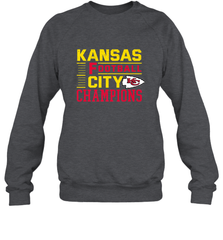 Kansas City Football Champions Vintage KC Distressed Gift Crewneck Sweatshirt Crewneck Sweatshirt - HHHstores
