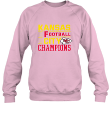 Kansas City Football Champions Vintage KC Distressed Gift Crewneck Sweatshirt Crewneck Sweatshirt - HHHstores
