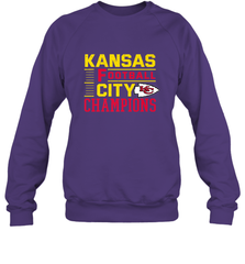 Kansas City Football Champions Vintage KC Distressed Gift Crewneck Sweatshirt Crewneck Sweatshirt - HHHstores