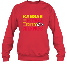Kansas City Football Champions Vintage KC Distressed Gift Crewneck Sweatshirt Crewneck Sweatshirt - HHHstores