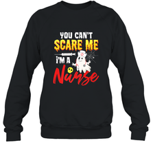 You Can't Scare Me I'm A Nurse Funny Halloween Witch Hat Crewneck Sweatshirt Crewneck Sweatshirt - HHHstores