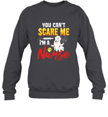 You Can't Scare Me I'm A Nurse Funny Halloween Witch Hat Crewneck Sweatshirt Crewneck Sweatshirt - HHHstores