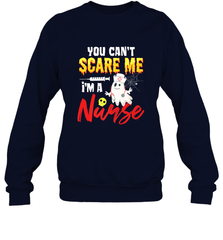 You Can't Scare Me I'm A Nurse Funny Halloween Witch Hat Crewneck Sweatshirt Crewneck Sweatshirt - HHHstores