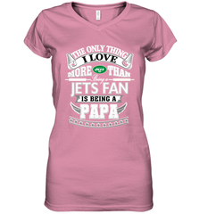 NFL The Only Thing I Love More Than Being A New York Jets Fan Is Being A Papa Football Women's V-Neck T-Shirt Women's V-Neck T-Shirt - HHHstores
