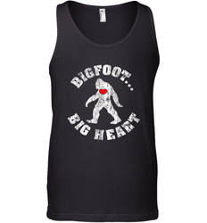 Bigfoot Heart Valentine's Day Lover Art Graphics Great Gift Men's Tank Top