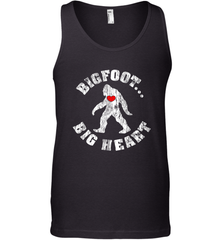 Bigfoot Heart Valentine's Day Lover Art Graphics Great Gift Men's Tank Top Men's Tank Top - HHHstores