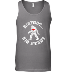 Bigfoot Heart Valentine's Day Lover Art Graphics Great Gift Men's Tank Top Men's Tank Top - HHHstores