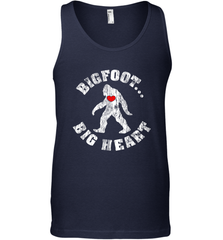Bigfoot Heart Valentine's Day Lover Art Graphics Great Gift Men's Tank Top Men's Tank Top - HHHstores