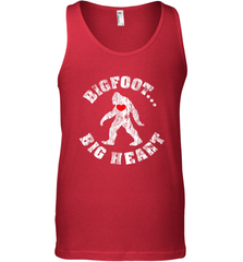 Bigfoot Heart Valentine's Day Lover Art Graphics Great Gift Men's Tank Top Men's Tank Top - HHHstores