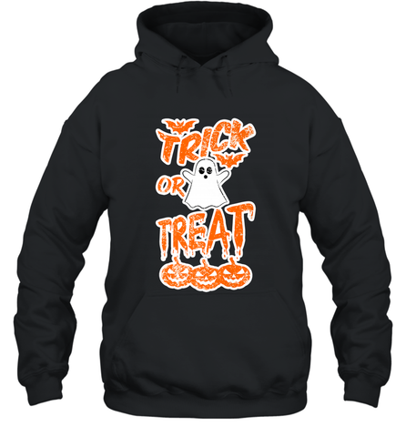 Trick Or Treat Halloween Hooded Sweatshirt Hooded Sweatshirt / Black / S Hooded Sweatshirt - HHHstores