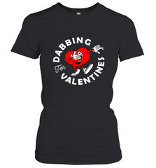 Dabbing Heart For Valentine's Day Art Graphics Heart Gift Women's T-Shirt Women's T-Shirt - HHHstores