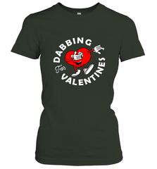 Dabbing Heart For Valentine's Day Art Graphics Heart Gift Women's T-Shirt Women's T-Shirt - HHHstores
