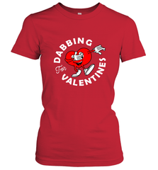 Dabbing Heart For Valentine's Day Art Graphics Heart Gift Women's T-Shirt Women's T-Shirt - HHHstores