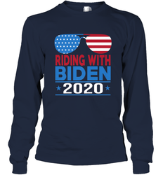 Riding With Biden Joe Biden 2020 For President Vote Gift Long Sleeve T-Shirt