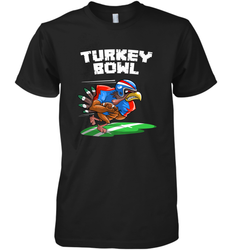 Cool Turkey Bowl _ Funny Thanksgiving Football Player Gift Men's Premium T-Shirt