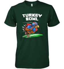 Cool Turkey Bowl _ Funny Thanksgiving Football Player Gift Men's Premium T-Shirt Men's Premium T-Shirt - HHHstores