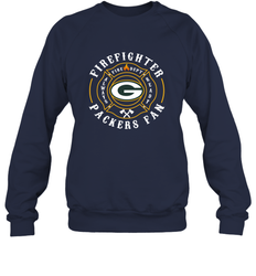Green Bay Packers NFL Pro Line Green Firefighter Crewneck Sweatshirt