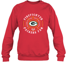Green Bay Packers NFL Pro Line Green Firefighter Crewneck Sweatshirt Crewneck Sweatshirt - HHHstores