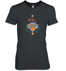 NBA New York Knicks Logo merry Christmas gilf Women's Premium T-Shirt