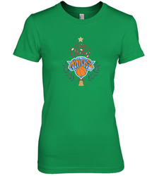 NBA New York Knicks Logo merry Christmas gilf Women's Premium T-Shirt