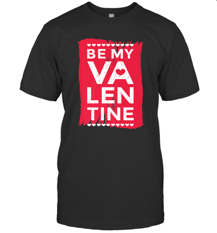 Be My Valentine Cute Quote Men's T-Shirt Men's T-Shirt / Black / S Men's T-Shirt - HHHstores