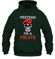 Pretend I'm A Pirate Tee Funny Halloween Party Costume Gift Hooded Sweatshirt Hooded Sweatshirt - HHHstores