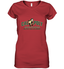 Cal Poly San Luis Obispo Premium PPCP03 Women's V-Neck T-Shirt Women's V-Neck T-Shirt - HHHstores