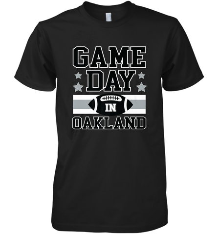 NFL Oakland Game Day Football Home Team Men's Premium T-Shirt Men's Premium T-Shirt / Black / XS Men's Premium T-Shirt - HHHstores