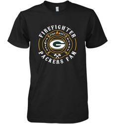 Green Bay Packers NFL Pro Line Green Firefighter Men's Premium T-Shirt