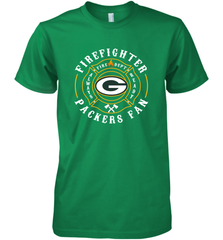 Green Bay Packers NFL Pro Line Green Firefighter Men's Premium T-Shirt Men's Premium T-Shirt - HHHstores