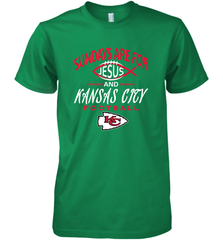 Sundays Are For Jesus and Kansas City Funny Football Men's Premium T-Shirt Men's Premium T-Shirt - HHHstores