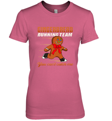 Christmas Gingerbread Man Cookie Gingerbread Running Team Women's Premium T-Shirt Women's Premium T-Shirt - HHHstores