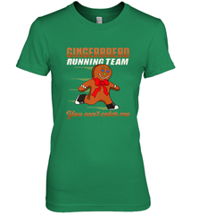 Christmas Gingerbread Man Cookie Gingerbread Running Team Women's Premium T-Shirt Women's Premium T-Shirt - HHHstores