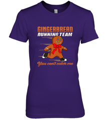 Christmas Gingerbread Man Cookie Gingerbread Running Team Women's Premium T-Shirt Women's Premium T-Shirt - HHHstores