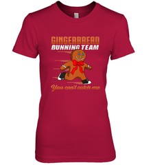 Christmas Gingerbread Man Cookie Gingerbread Running Team Women's Premium T-Shirt Women's Premium T-Shirt - HHHstores