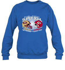 NFL Super bowl San Francisco 49ers vs. Kansas City Chiefs Crewneck Sweatshirt Crewneck Sweatshirt - HHHstores