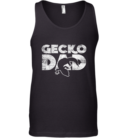 Vintage Gecko Dad  Animal Daddy Fathers Day Gecko Men's Tank Top Men's Tank Top / Black / XS Men's Tank Top - HHHstores