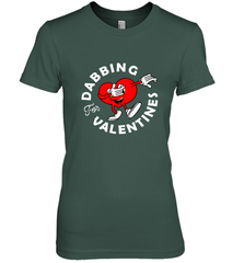 Dabbing Heart For Valentine's Day Art Graphics Heart Gift Women's Premium T-Shirt Women's Premium T-Shirt - HHHstores